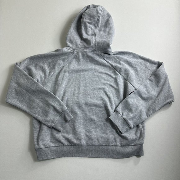 Umbro Hoodie Gray Graphic Print Big Logo Pullover Sweatshirt Cropped‎ Womens XL - Picture 2 of 8